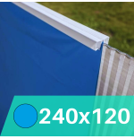 Liner Azul para Piscinas Elevadas 240x120 cm – PVC Reforzado 40/100