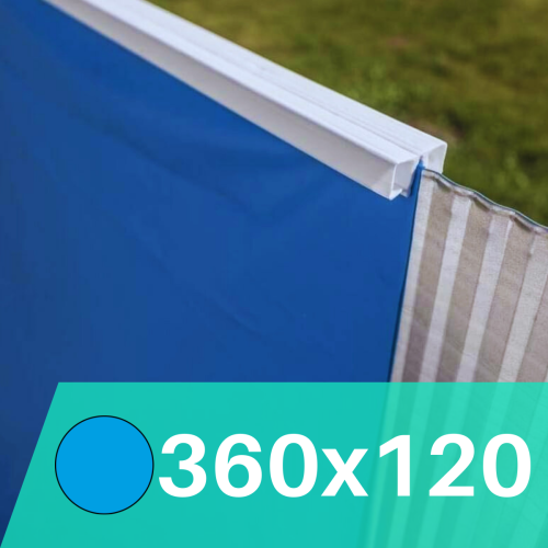Liner Azul para Piscinas Elevadas 360x120 cm – PVC Reforzado 40/100