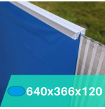 Liner Azul para Piscinas Elevadas 640x366x120 cm – PVC Reforzado 40/100