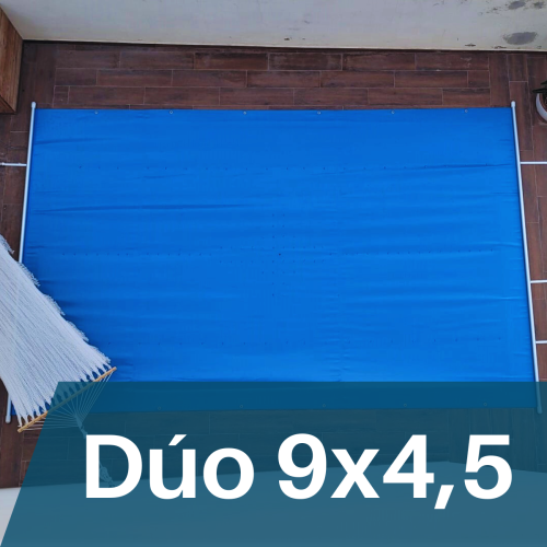 Cobertor Dúo para piscina 9x4,5