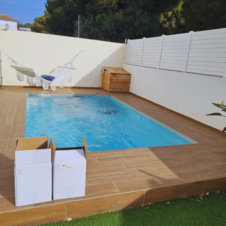 Cobertor de instalación Fácil para piscina de 10x5 sin perforaciones