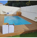 Cobertor de instalación Fácil para piscina de 10x5 sin perforaciones