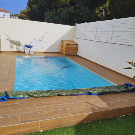 Cobertor de instalación Fácil para piscina de 10x5 sin perforaciones