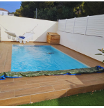 Cobertor de instalación Fácil para piscina de 10x5 sin perforaciones