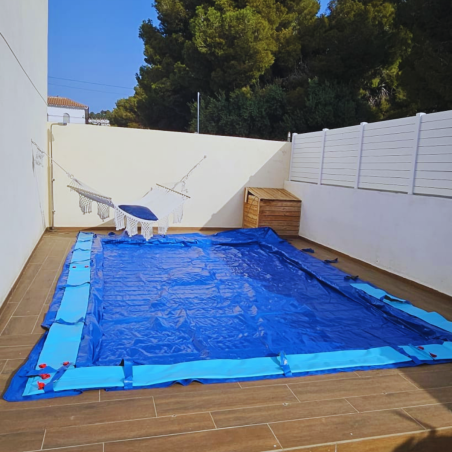 Cobertor de instalación Fácil para piscina de 10x5 sin perforaciones