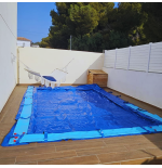 Cobertor de instalación Fácil para piscina de 10x5 sin perforaciones