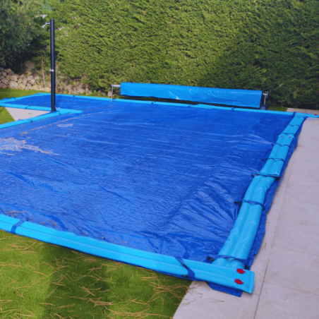 Cobertor de instalación Fácil para piscina de 10x5 sin perforaciones