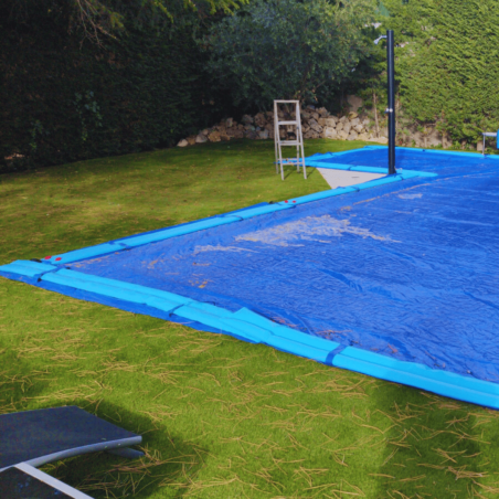 Cobertor de instalación Fácil para piscina de 10x5 sin perforaciones