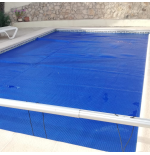 Manta térmica azul para piscina de 8x4 de 400 micras