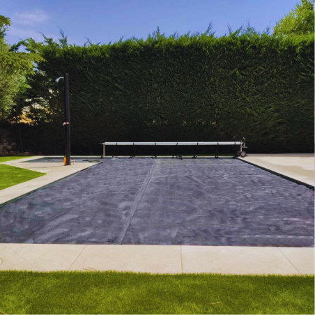 Manta térmica negra para piscina de 6x3 de 500 micras