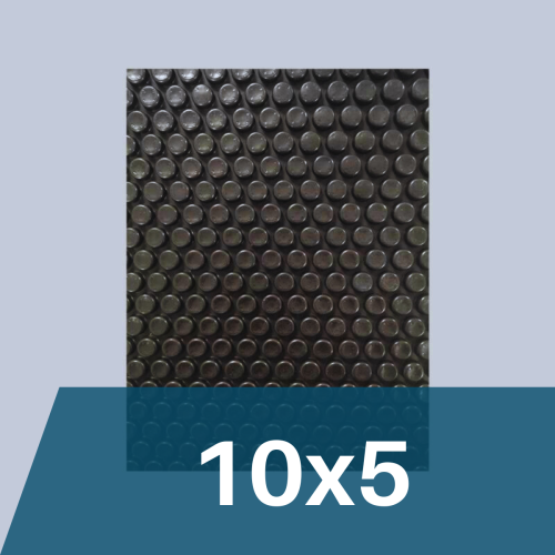 Manta térmica negra para piscina de 10x5 de 500 micras