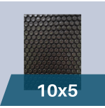 Manta térmica negra para piscina de 10x5 de 500 micras