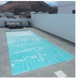 Manta térmica 500 micras transparente para piscina de 10x5