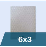 Manta térmica 500 micras transparente para piscina de 6x3