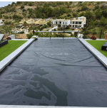Manta térmica negra para piscina de 6x3 de 500 micras