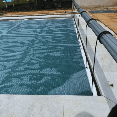 Manta térmica 500 micras transparente para piscina de 10x5