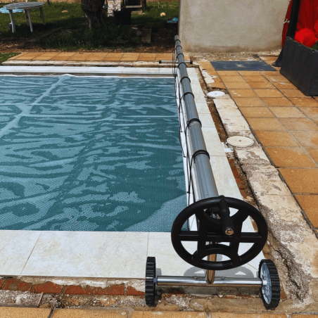 Manta térmica 500 micras transparente para piscina de 10x5