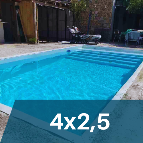 Piscina en Kit 4x2,5m – Construye Tu Propia Piscina Fácilmente