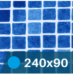 Liner Mosaico Azul para Piscinas Elevadas 240x90 cm – Liner 75/100