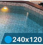 Liner Mosaico Arena para Piscinas Elevadas 240x120 cm – PVC Reforzado 75/100