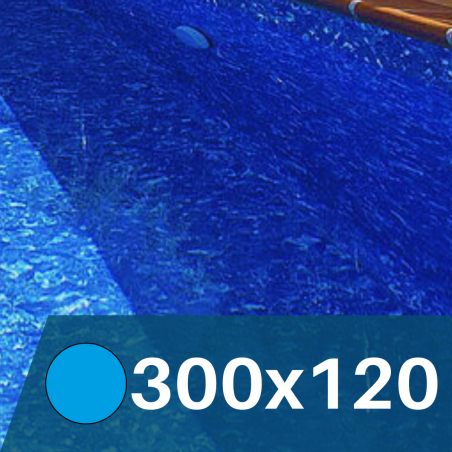 Liner Mármol para Piscinas Elevadas 300x120 cm – PVC de máxima calidad 75/100