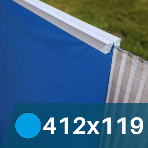 Liner Azul Intenso para Piscina Gre Sunbay Vanille   412x119 cm – PVC de máxima calidad 75/100