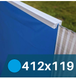 Liner Azul Intenso para Piscina Gre Sunbay Vanille   412x119 cm – PVC de máxima calidad 75/100