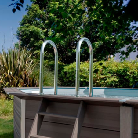 Liner Gris para Piscinas Elevadas 500x300x120 cm – PVC Reforzado 40/100
