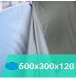 Liner Gris para Piscinas Elevadas 500x300x120 cm – PVC Reforzado 40/100
