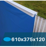 Liner Azul Intenso para Piscinas Elevadas 610x375x120 cm – PVC Reforzado 75/100