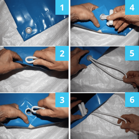 Tensores para cubiertas de piscina | Ajustables y resistentes