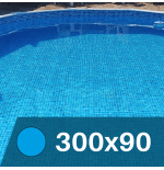 Liner  Mosaico Azul  para Piscinas Elevadas 300x90 cm – PVC Reforzado 75/100