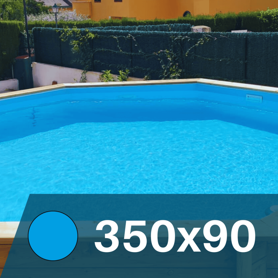 Liner Azul Claro para Piscinas Elevadas 350x90 cm – PVC Reforzado 75/100 Liner Azul Claro para Piscinas Elevadas 350x90 cm – PVC Reforzado 75/100