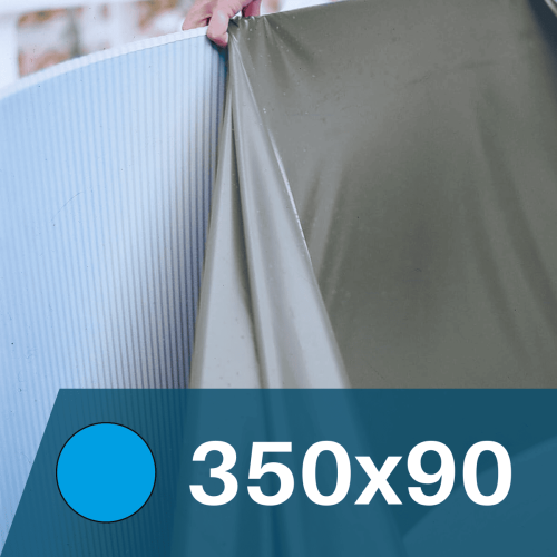 Liner Gris para Piscinas Elevadas 350x90 cm – PVC Reforzado 75/100