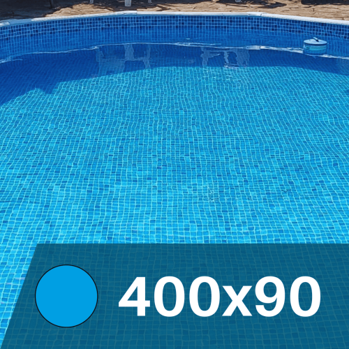 Liner  Mosaico Azul  para Piscinas Elevadas 400x90 cm – PVC Reforzado 75/100