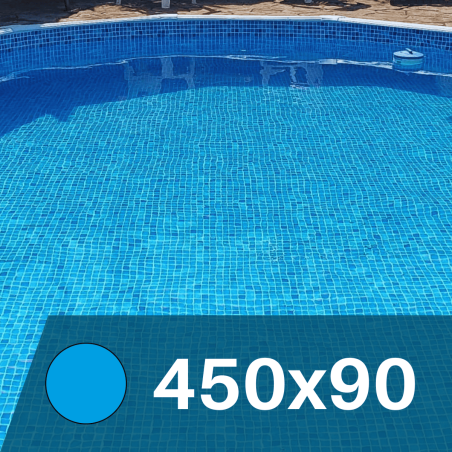 Liner  Mosaico Azul  para Piscinas Elevadas 450x90 cm – PVC Reforzado 75/100