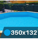 Liner Azul Claro para Piscinas Elevadas 350x132 cm – PVC Reforzado 75/100