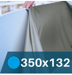 Liner Gris para Piscinas Elevadas 350x132 cm – PVC Reforzado 75/100