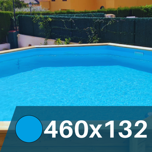 Liner Azul Claro para Piscinas Elevadas 460x132 cm – PVC Reforzado 75/100