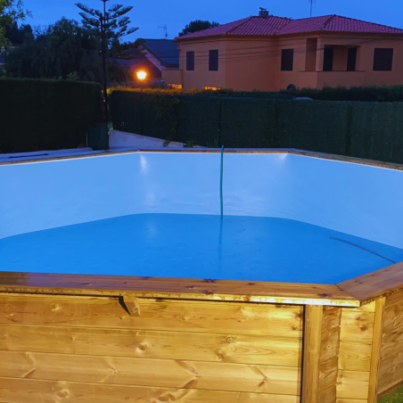 Liner Azul Claro para Piscinas Elevadas 500x132 cm – PVC Reforzado 75/100