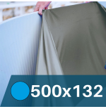 Liner Gris para Piscinas Elevadas 500x132 cm – PVC Reforzado 75/100