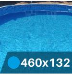 Liner  Mosaico Azul  para Piscinas Elevadas 460x132 cm – PVC Reforzado 75/100