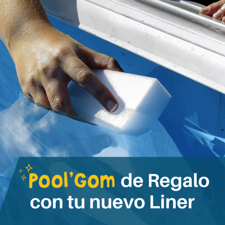 Liner Gris para Piscinas Elevadas 500x350x120 cm – PVC Reforzado 75/100