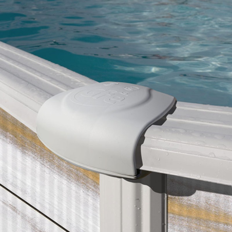 Liner Gris para Piscinas Elevadas 500x350x120 cm – PVC Reforzado 75/100