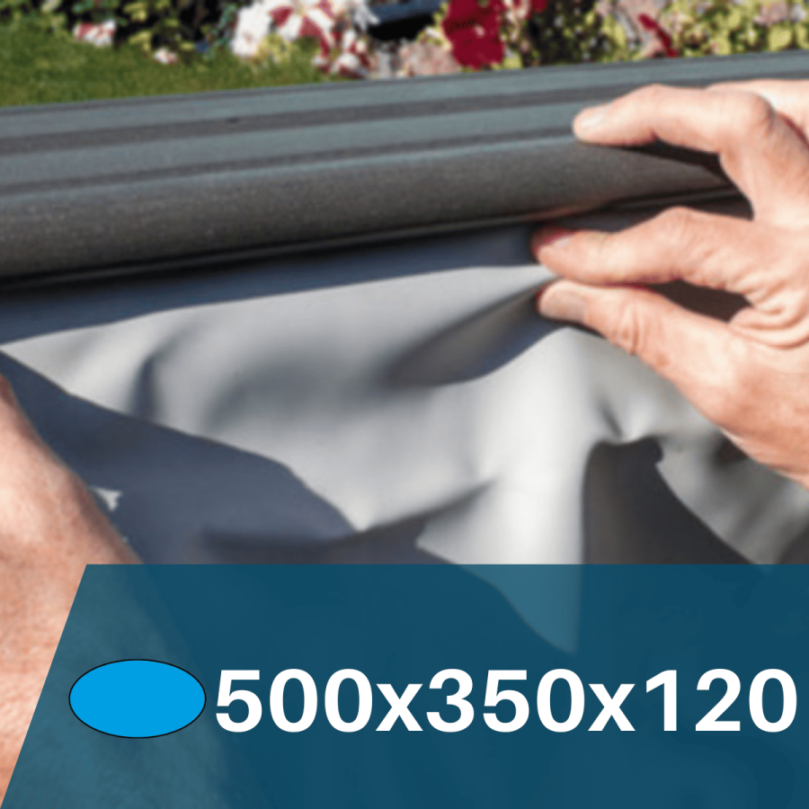 Liner Gris para Piscinas Elevadas 500x350x120 cm – PVC Reforzado 75/100 Liner Gris para Piscinas Elevadas 500x350x120 cm – PVC Reforzado 75/100