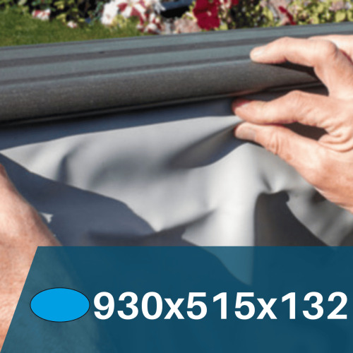 Liner Gris para Piscinas Elevadas 930x515x132 cm – PVC Reforzado 75/100