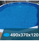 Liner Mosaico Azul  para Piscinas Elevadas 490x370x120 cm – PVC Reforzado 75/100