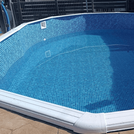 Liner Mosaico Azul  para Piscinas Elevadas 550x366x120 cm – PVC Reforzado 75/100