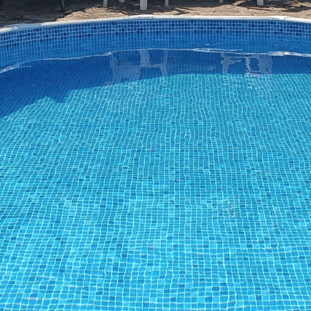 Liner Mosaico Azul  para Piscinas Elevadas 550x366x120 cm – PVC Reforzado 75/100