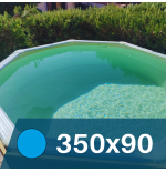 Cópia de Cópia de Cópia de Liner para Piscinas Redondas de 300x90 Azul 40-100
